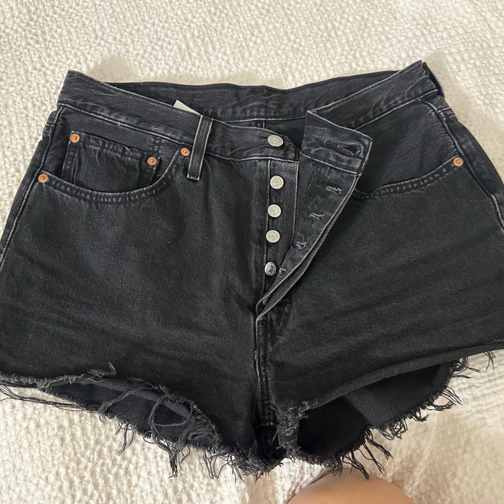 Levi's Black Jean Shorts